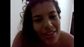 Brasileira putiane ganhando gagau na boquinha depois do sexo