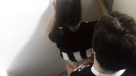 Flagra casal transando no banheiro do estadio do Botafogo