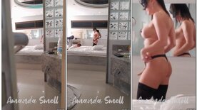 Amanda Smell porno lésbico com ruivinha safada no motel