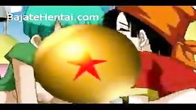 Bulma fazendo suruba com a neta de Son Goku