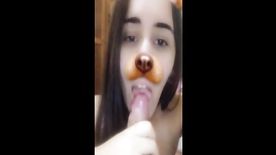 Dudinha do snapchat caiu na net pagando boquete pro namorado