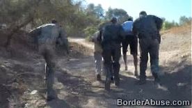 Fresh booty immigrant caught by horny border officer0p