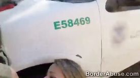 Fresh booty immigrant caught by horny border officer0p