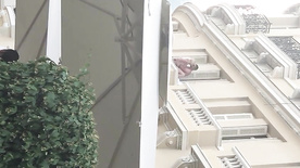 Video flagra sexo na varanda do hotel europeu