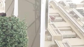 Video flagra sexo na varanda do hotel europeu