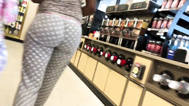 Bubble Booty Ebony Pajama Pants Jiggly Clap in Gas Station