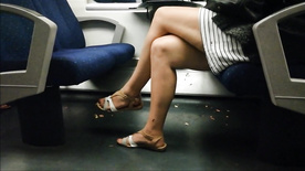 Sexy Legs on the train