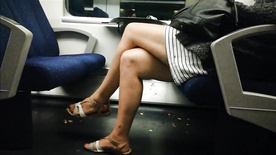 Sexy Legs on the train