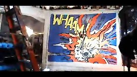 Brent Ray Fraser Penis Paints Roy Lichtenstein's Whaam!