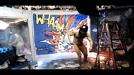 Brent Ray Fraser Penis Paints Roy Lichtenstein's Whaam!