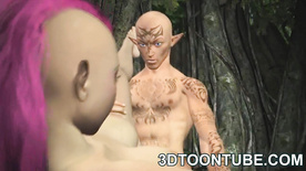 Busty 3D Elf Punk Gets Fucked