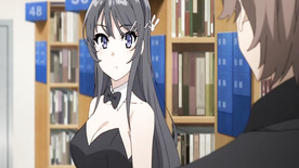 Hentai BunnyGirl in Library