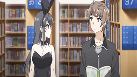 Hentai BunnyGirl in Library