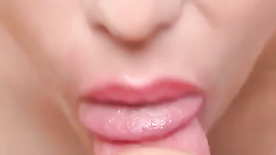 wife beautiful lips geting all over my cock