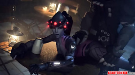 Sexy ass Widowmaker sex compilatition