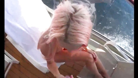 stunning blonde fucked on boat