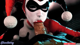 Sexy Arkham chicks fucked and blowing big cocks