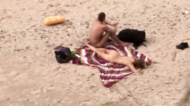 Couple Humping On The Beach