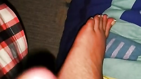 Cum on Wife's Feet