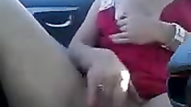 self filmagemd masturbatition in her car