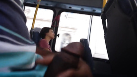 Flashing dick in bus Top