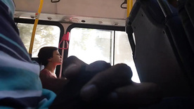 Flashing dick in bus Top