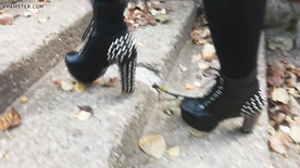 Lady L walking stud sexy boots(up).