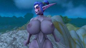 Worship with huge night elf ass