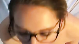 Cum on glasses