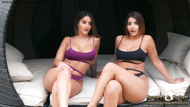 Indian Twins Strip Fantasy Boobs Pussy Play