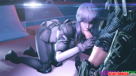 Sexy Motoko Kusanagi blowing dick and fucking hard