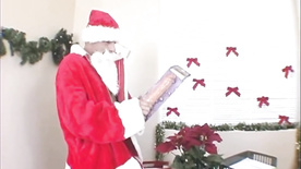 Blonde Hardcore Office Christmas Fuck with Santa Claus - MKX