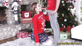 Pervertfamily- Christmas Fotoshooting tuns into Brother and Sister Fucking