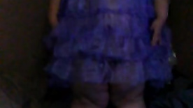 daddy got not daughter a pretty  purple dress