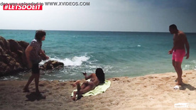 Hot Ebony Teen Gets Seduced and Fucked at the Beach! (Noe Milk)