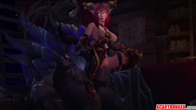 Big tits Alexstrasza gets fucked hard by big dick