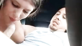 Sucking Dick Inside Partner's Car