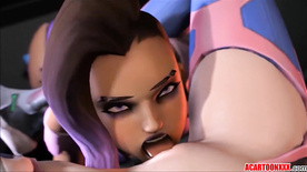 Overwatch sex compilatition with Dva and Widowmaker