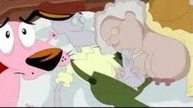 Old people from Courage at cartoon porn