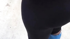 Thick Ass Black Teen Walking