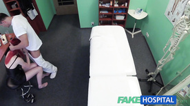 FakeHospital Cute redhead mounts doctor for cash