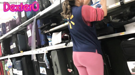 Spanish Walmart Employee Showing Off