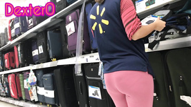 Spanish Walmart Employee Showing Off