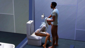 Boquete no banheiro - The Sims 4
