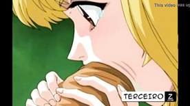 Anime com essa novinha gostosa sendo estuprada pelo gigante gozando na buceta