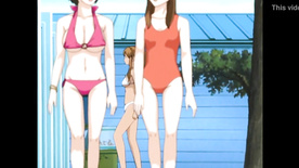 3D anime sexo anal no vestiário da piscina