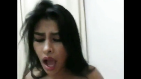 Gata deliciosa tomando o leitinho quente do macho safado