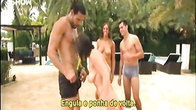 Transando bem gostoso na troca de casais metendo na noiva do melhor amigo