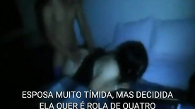 Esposa safadinha sendo fodida de quatro e querendo leitinho dentro dela