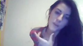 Menina de 18 anos nua na webcam